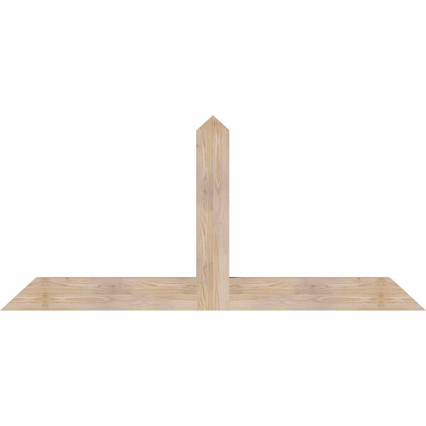 Ekena Millwork Portland Smooth Timber Gable Bracket, Douglas Fir, 72"W x 33"H x 3 1/2"D x 5 1/2"F, 11/12 Pitch GBW072X33X0406POR00SDF - main
